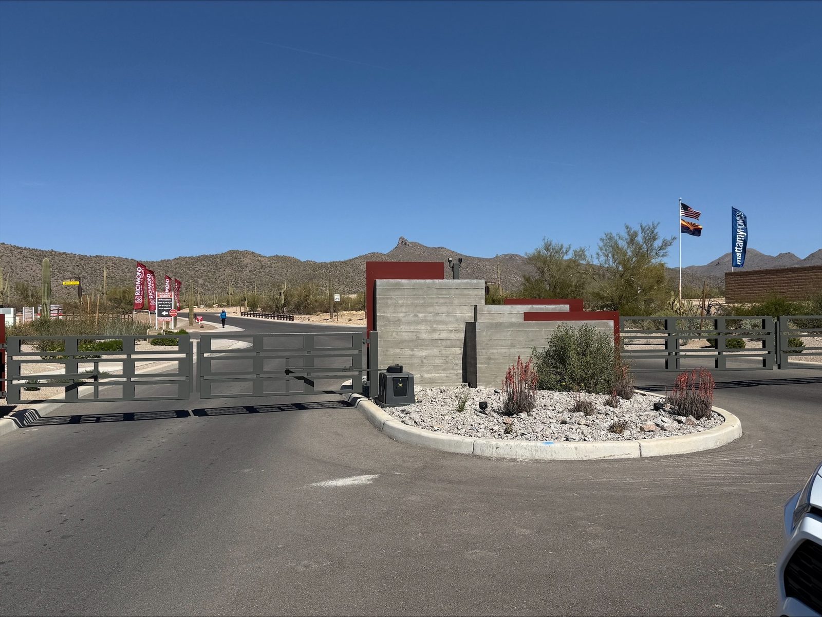 New-home community builder entrance gate — Signal Gates